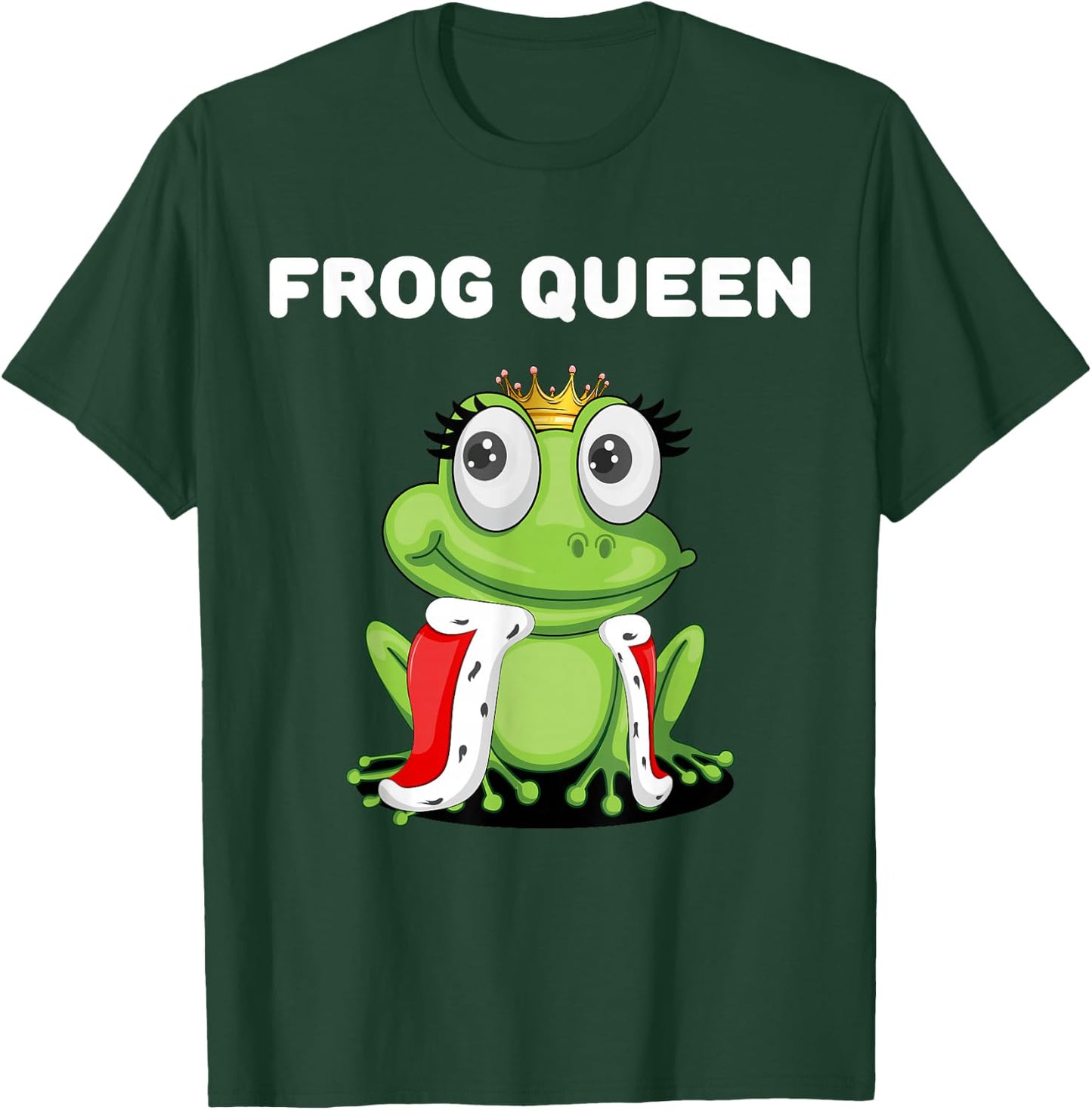 Frog Queen Girls' Frog Women's Frog , black T-Shirt - T-Shirt | Forest