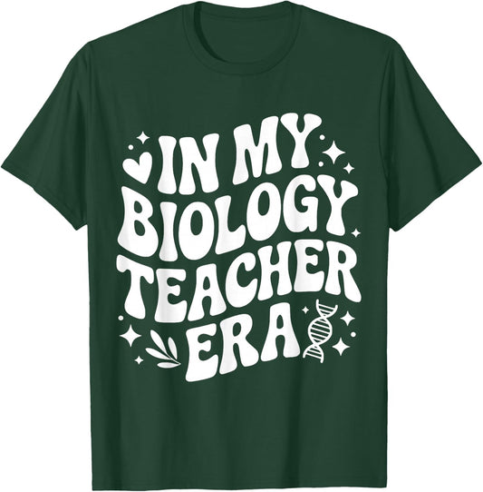 in My Biology Teacher Era, Funny Life Science Lab Instructor T-Shirt - T-Shirt | Forest