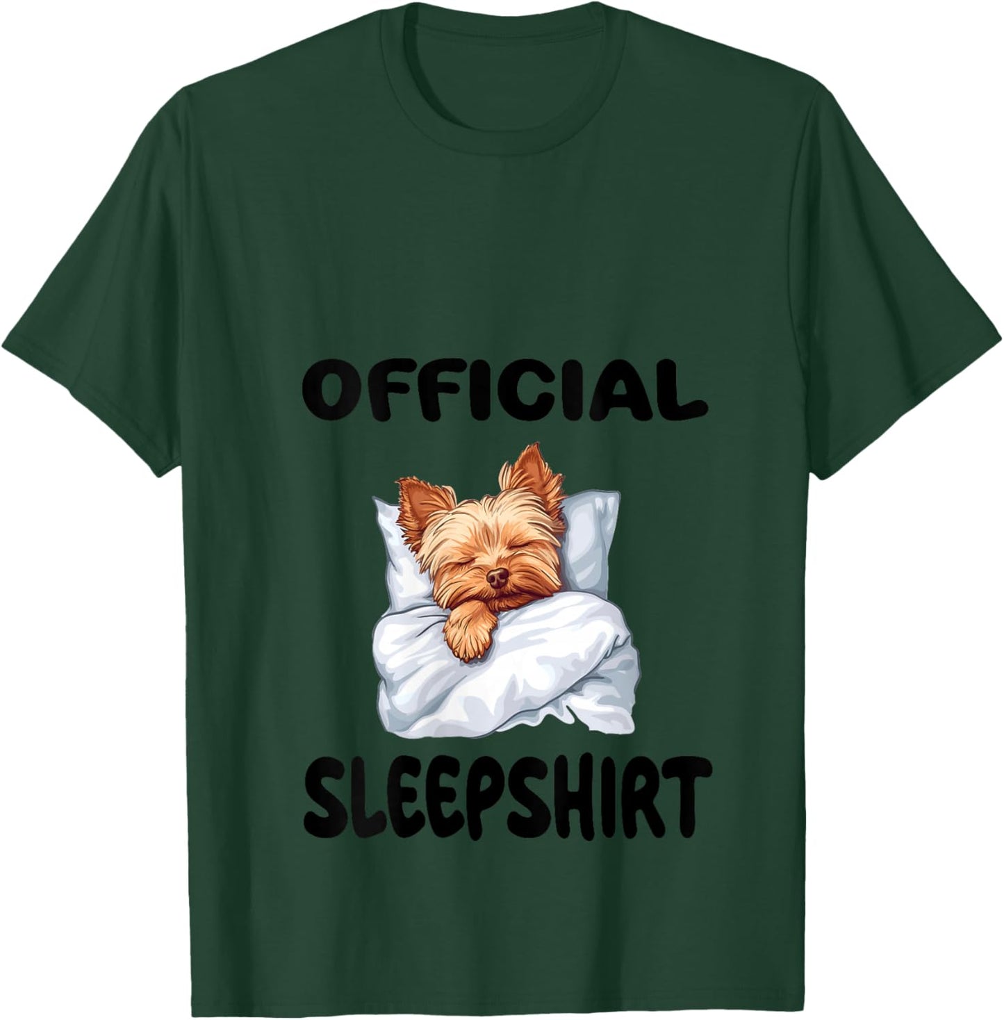 Yorkshire Terrier Yorkie Dog Official Sleepshirt Pajamas V-Neck T-Shirt - T-Shirt | Forest
