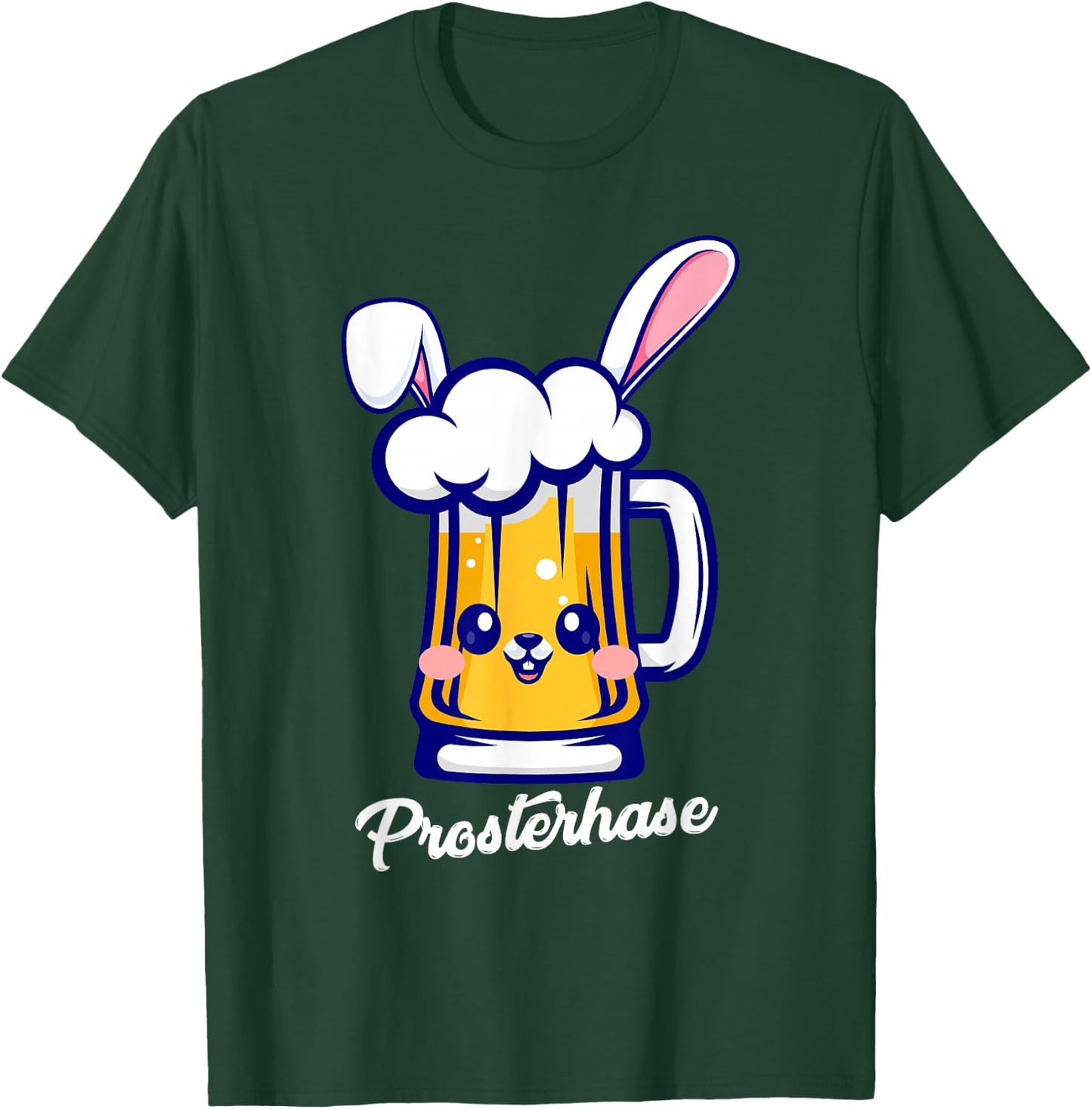 Prosterhase Funny Easter Sauf Beer Rabbit Women Men , black T-Shirt - T-Shirt | Forest