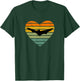 Ich Liebe Fledermaus Fan Retro Vintage nachtaktiv Flughund T-Shirt - T-Shirt | Forest
