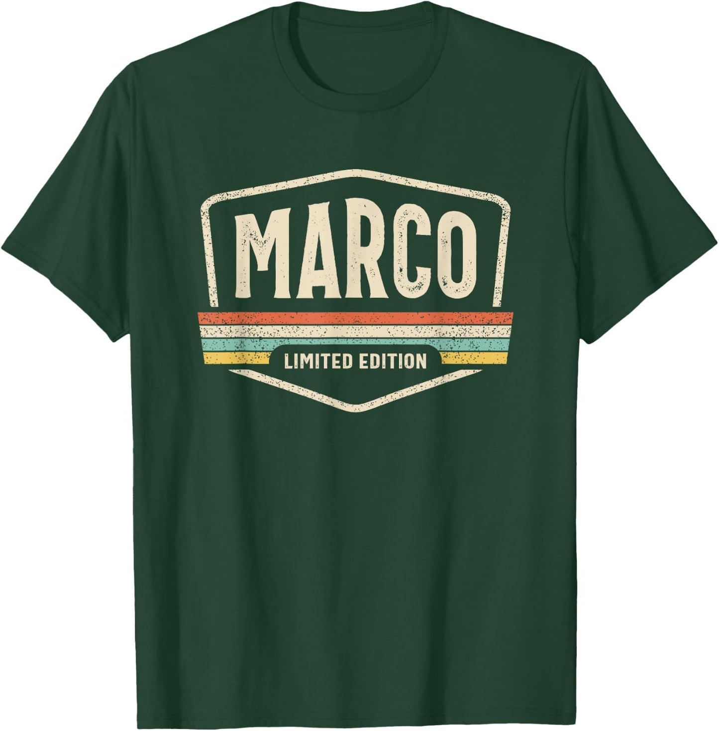 Marco Limited Edition Funny Name Personalised Marco , Black, S T-Shirt - T-Shirt | Forest