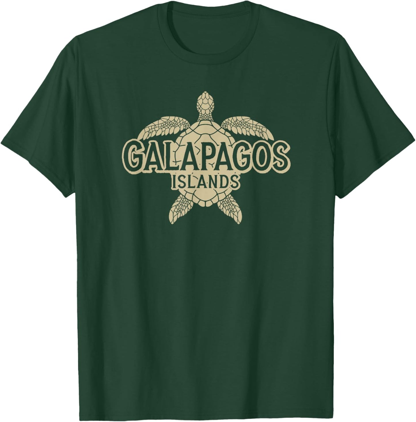 Galapagos Islands Shirt Vintage Sea Turtle Graphic Ecuador T-Shirt - T-Shirt | Forest