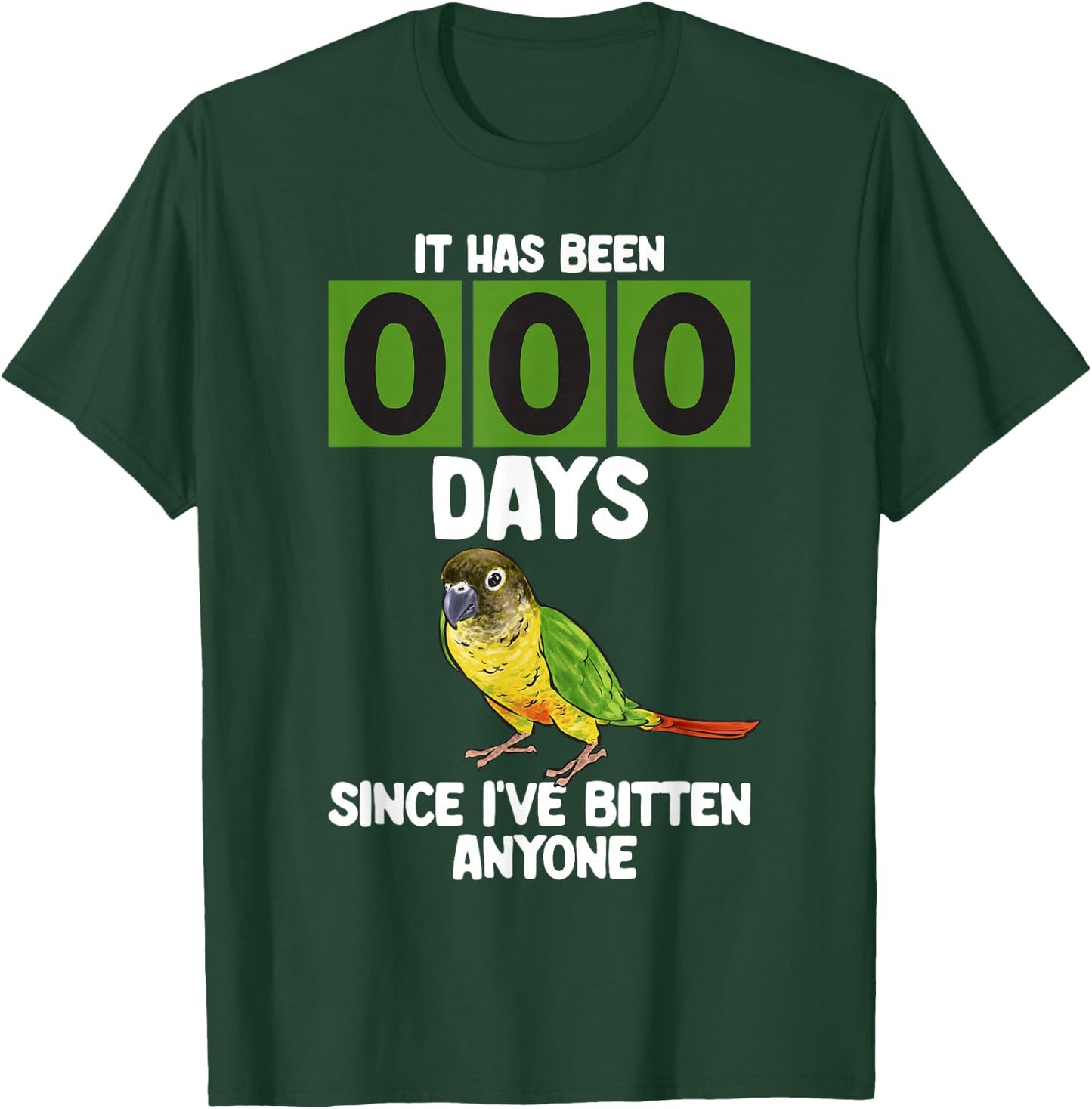Green Cheek Conure Parrot Bird Conure T-Shirt - T-Shirt | Forest