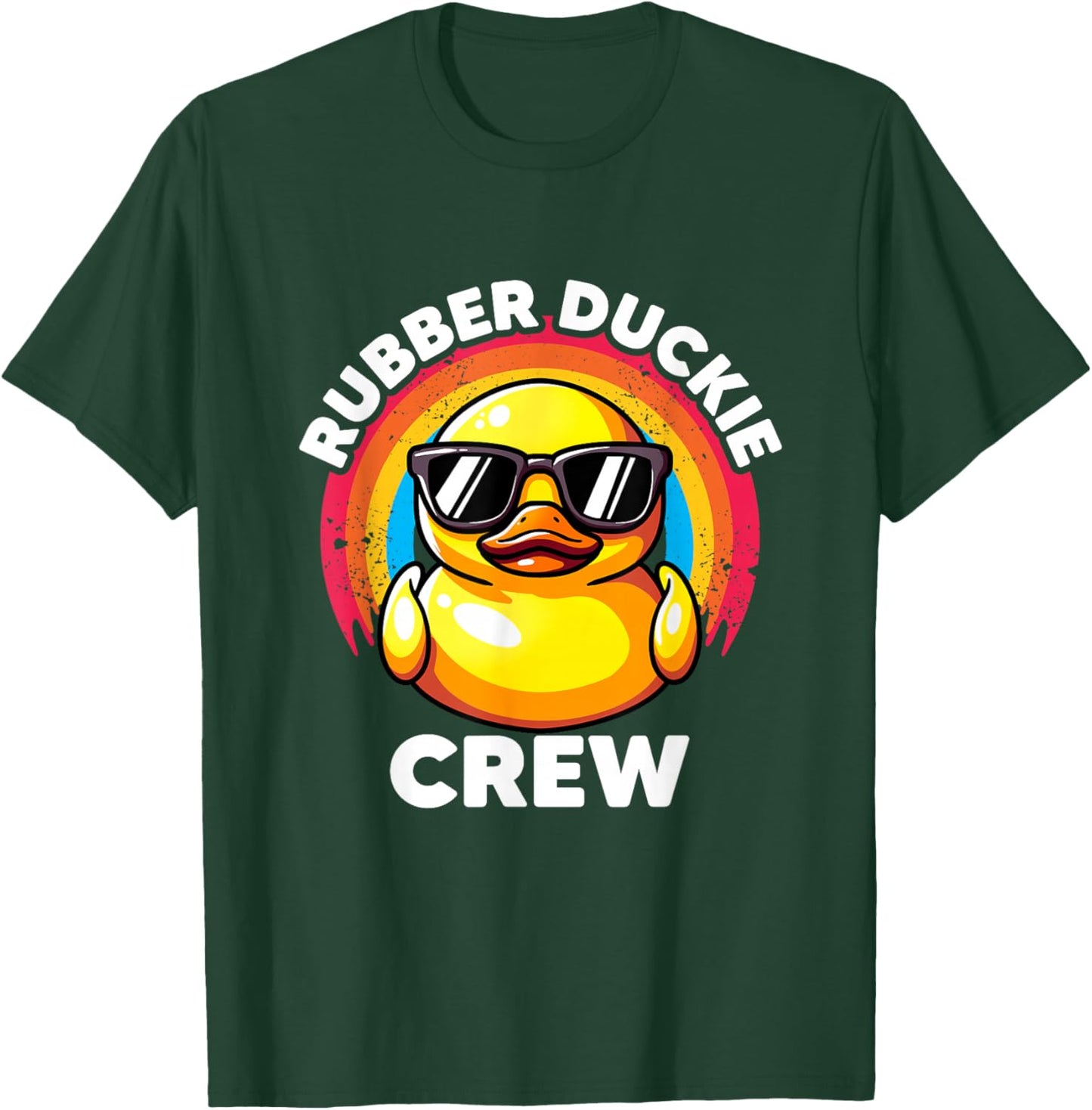 Rubber Duckie Crew I Love Ducks Lovers Funny Rubber Duck T-Shirt - T-Shirt | Forest