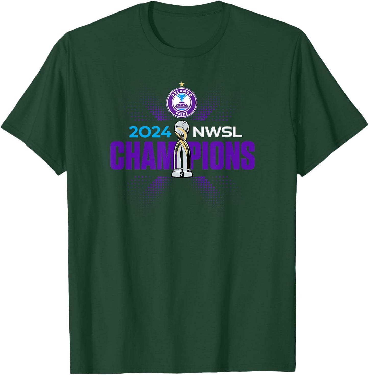 NWSL Orlando Pride 2024 Champions T-Shirt - T-Shirt | Forest