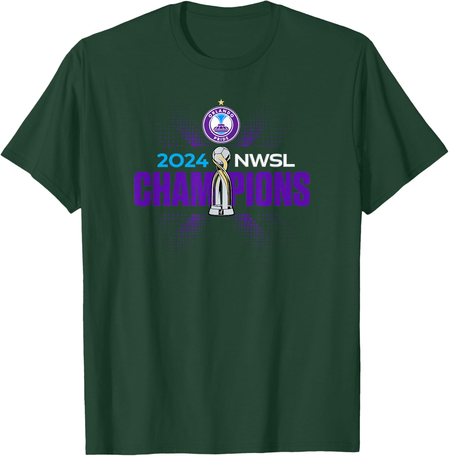NWSL Orlando Pride 2024 Champions T-Shirt - T-Shirt | Forest