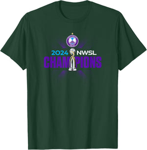 NWSL Orlando Pride 2024 Champions T-Shirt - T-Shirt | Forest