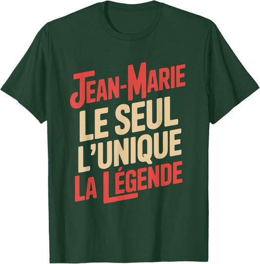 Jean Marie Men's Funny Funny Gift Funny T-Shirt - T-Shirt | Forest