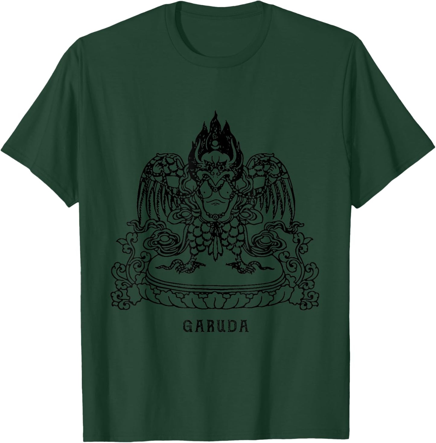 Garuda Bird Tibetan Buddhism Tantra Yoga T-Shirt - T-Shirt | Forest
