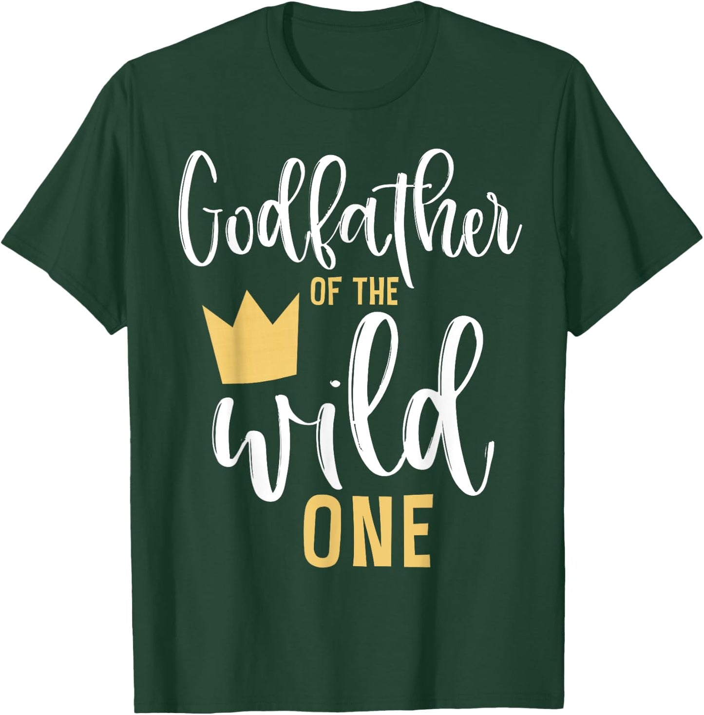 Godfather of the Wild One 1st Birthday First Thing Matching T-Shirt - T-Shirt | Forest