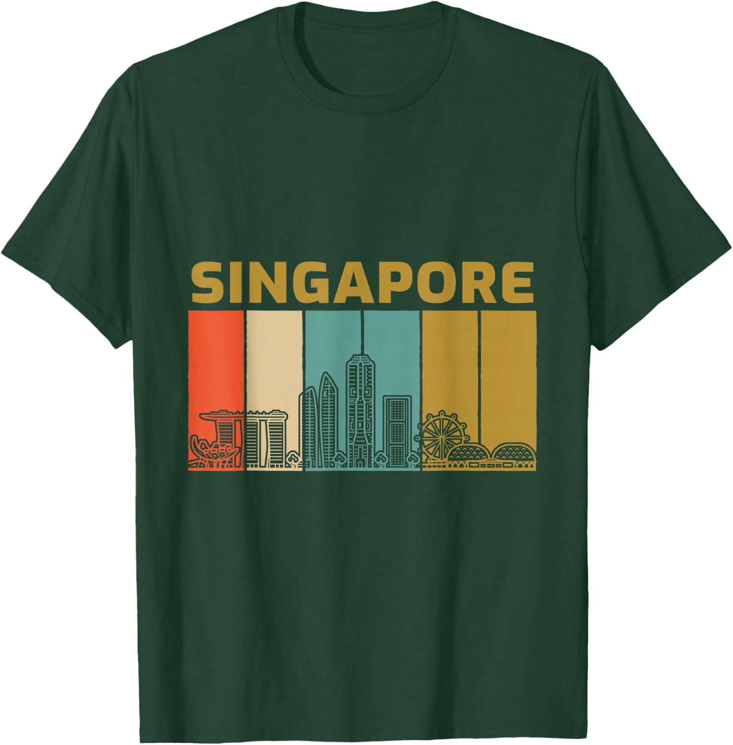 Amazing Singapore Skyline Love City T-Shirt - T-Shirt | Forest