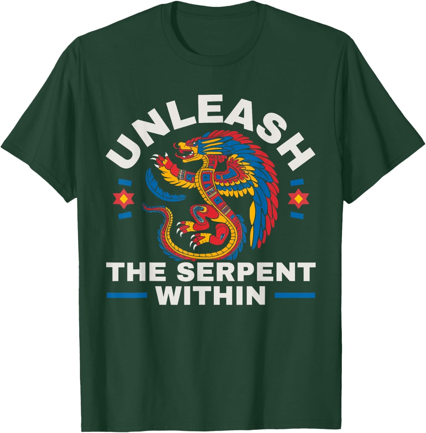 Aztec God Aztec Culture Mayan Indigenous Quetzalcoatl T-Shirt - T-Shirt | Forest