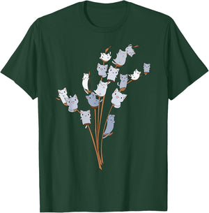 Willow Funny Cats Tree Gift Easter Party T-Shirt - T-Shirt | Forest