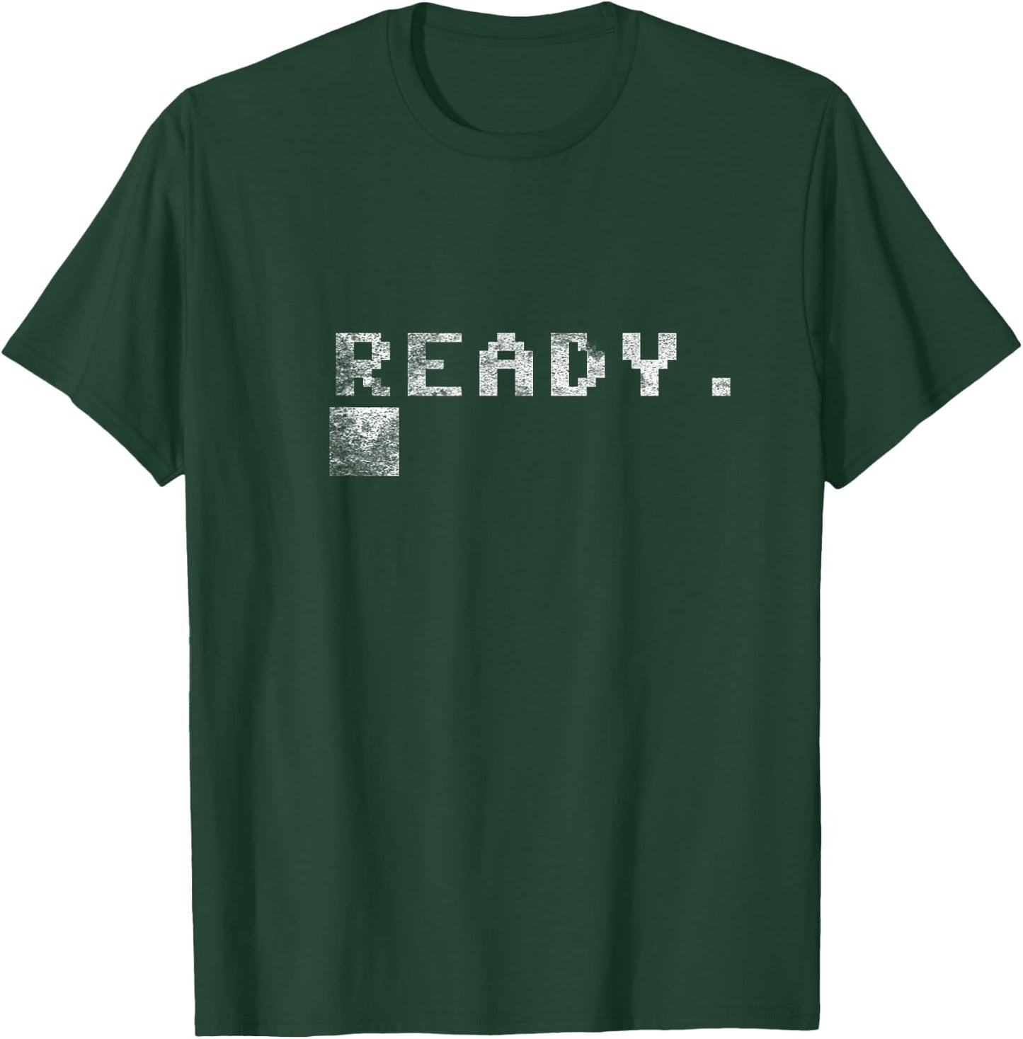 Commodore C64 - Ready - Grunge & Stonewashed Effect T-Shirt - T-Shirt | Forest