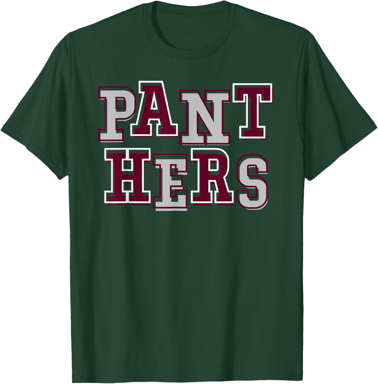 Panthers School Spirit Maroon Panther Pride Mascot Panthers T-Shirt - T-Shirt | Forest