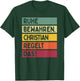 with German Text in Retro Colours [German Language], black T-Shirt - T-Shirt | Forest