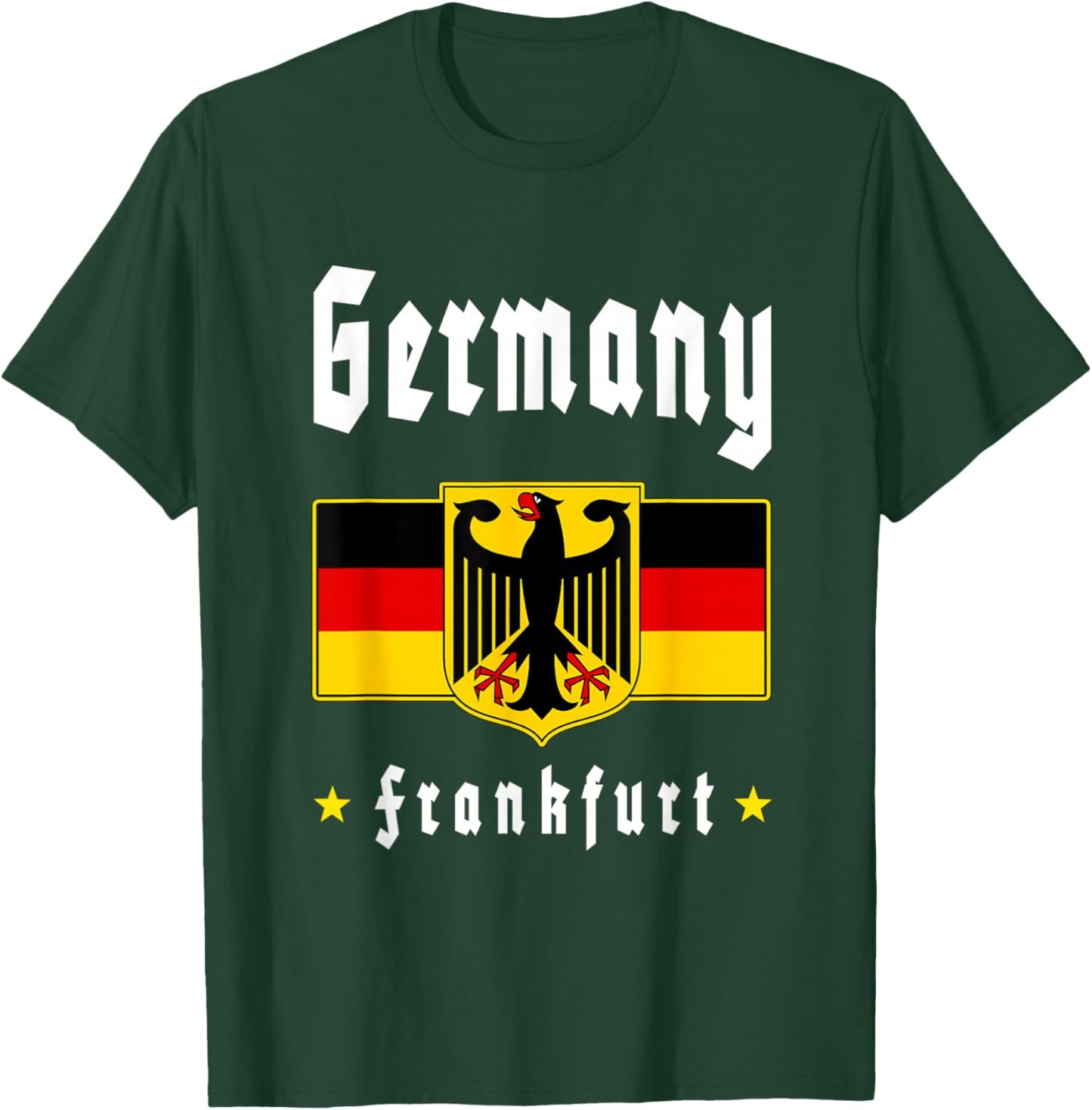 Frankfurt Germany German Flag Tourist Souvenir T-Shirt - T-Shirt | Forest