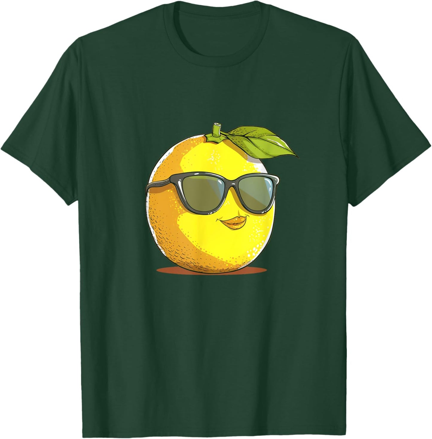Funny Lemon Face with Sunglasses and Fun for Fruits Lovers T-Shirt - T-Shirt | Forest