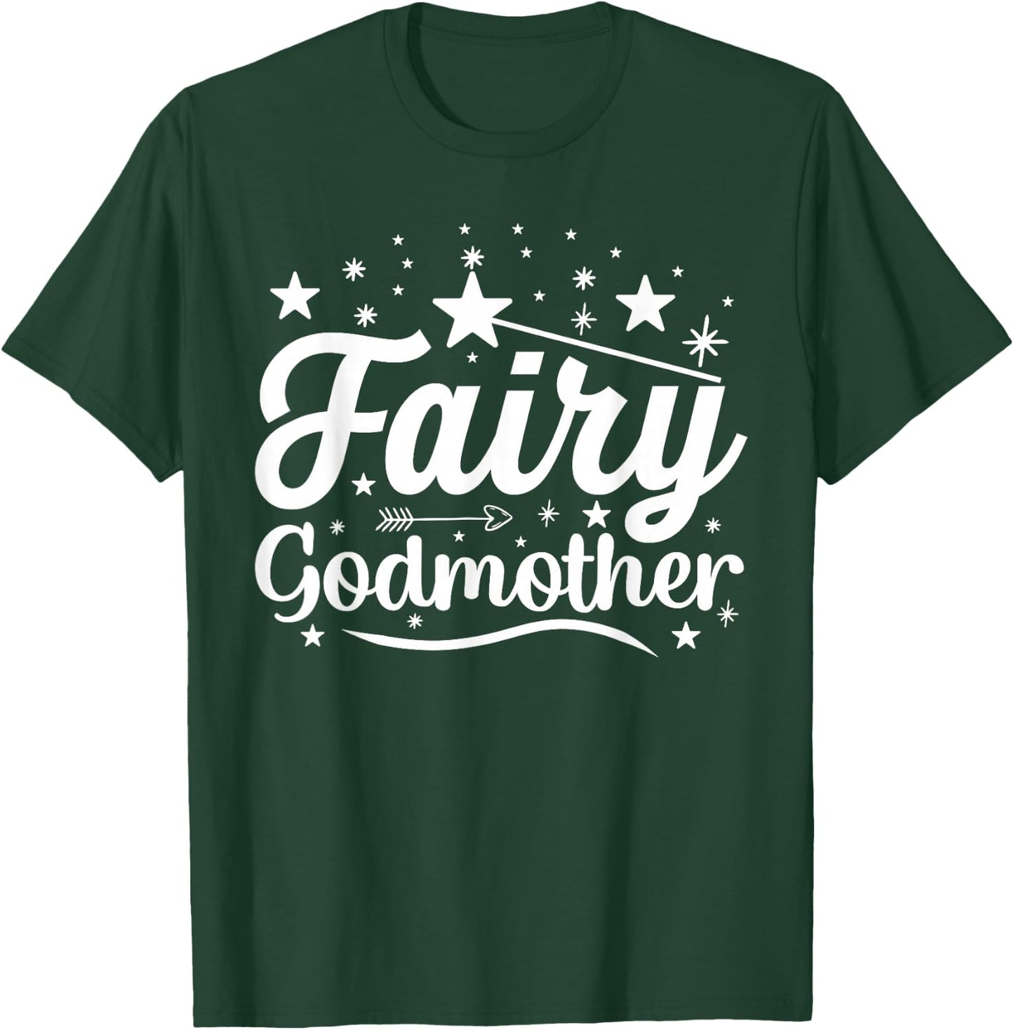 Godmother Gifts & Great Godmother Gifts Godmother Fairy Godmother , Black, Small T-Shirt - T-Shirt | Forest