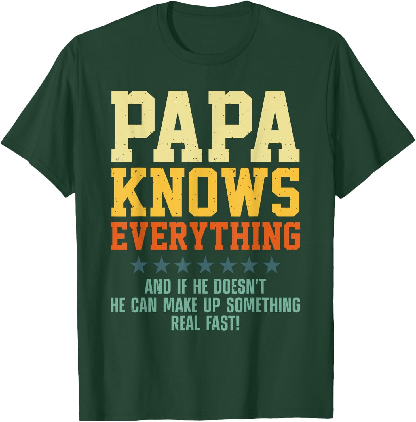Best Papa Art For Grandpa From Grandkids Father's Day Papa T-Shirt - T-Shirt | Forest