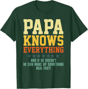 Best Papa Art For Grandpa From Grandkids Father's Day Papa T-Shirt - T-Shirt | Forest