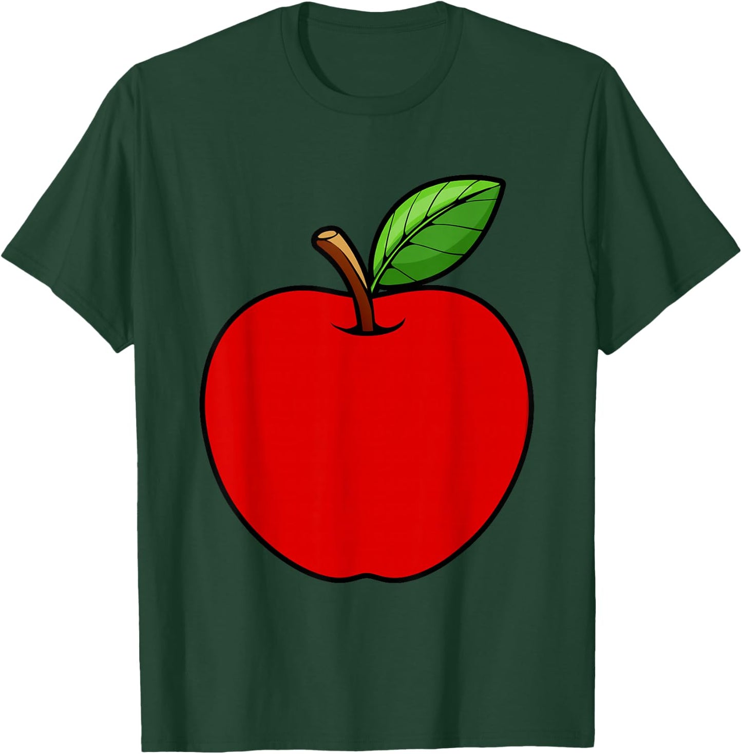 Cute Red Apple Design Women Kids Adult Apple Fruit T-Shirt - T-Shirt | Forest