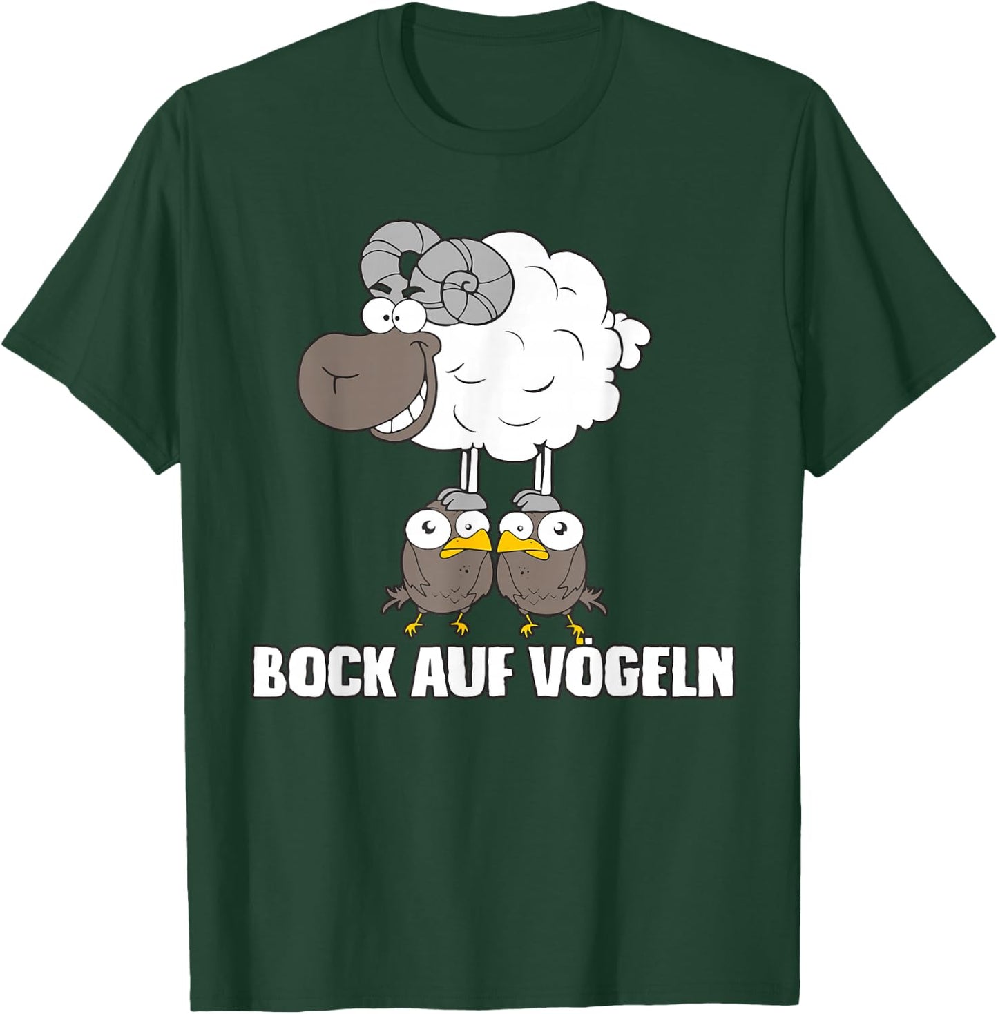 Bock Auf Vögeln Lustiger Spruch , Black T-Shirt - T-Shirt | Forest