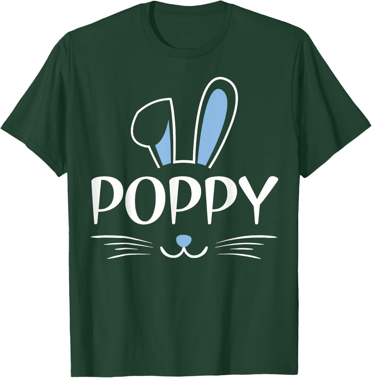 Poppy Bunny Face Family Father's Day Easter T-Shirt - T-Shirt | Forest