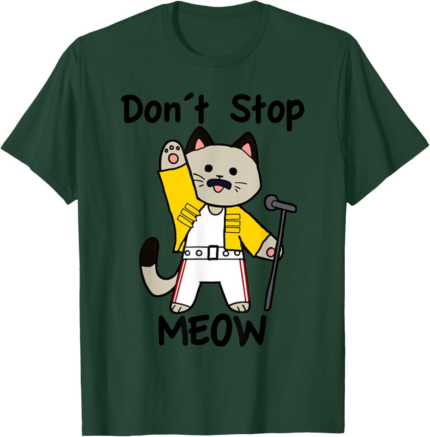 Vintage Funny Quote Dont Stop Meow Retro Cat Meme Lover T-Shirt - T-Shirt | Forest