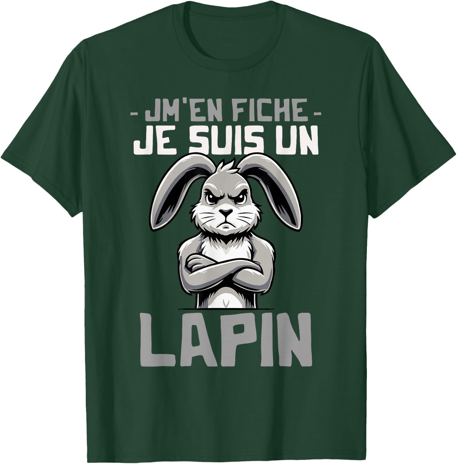 Funny Quote Rabbit Funny Funny Rabbit Design , Black, S T-Shirt - T-Shirt | Forest