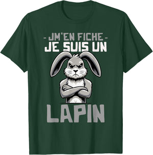 Funny Quote Rabbit Funny Funny Rabbit Design , Black, S T-Shirt - T-Shirt | Forest