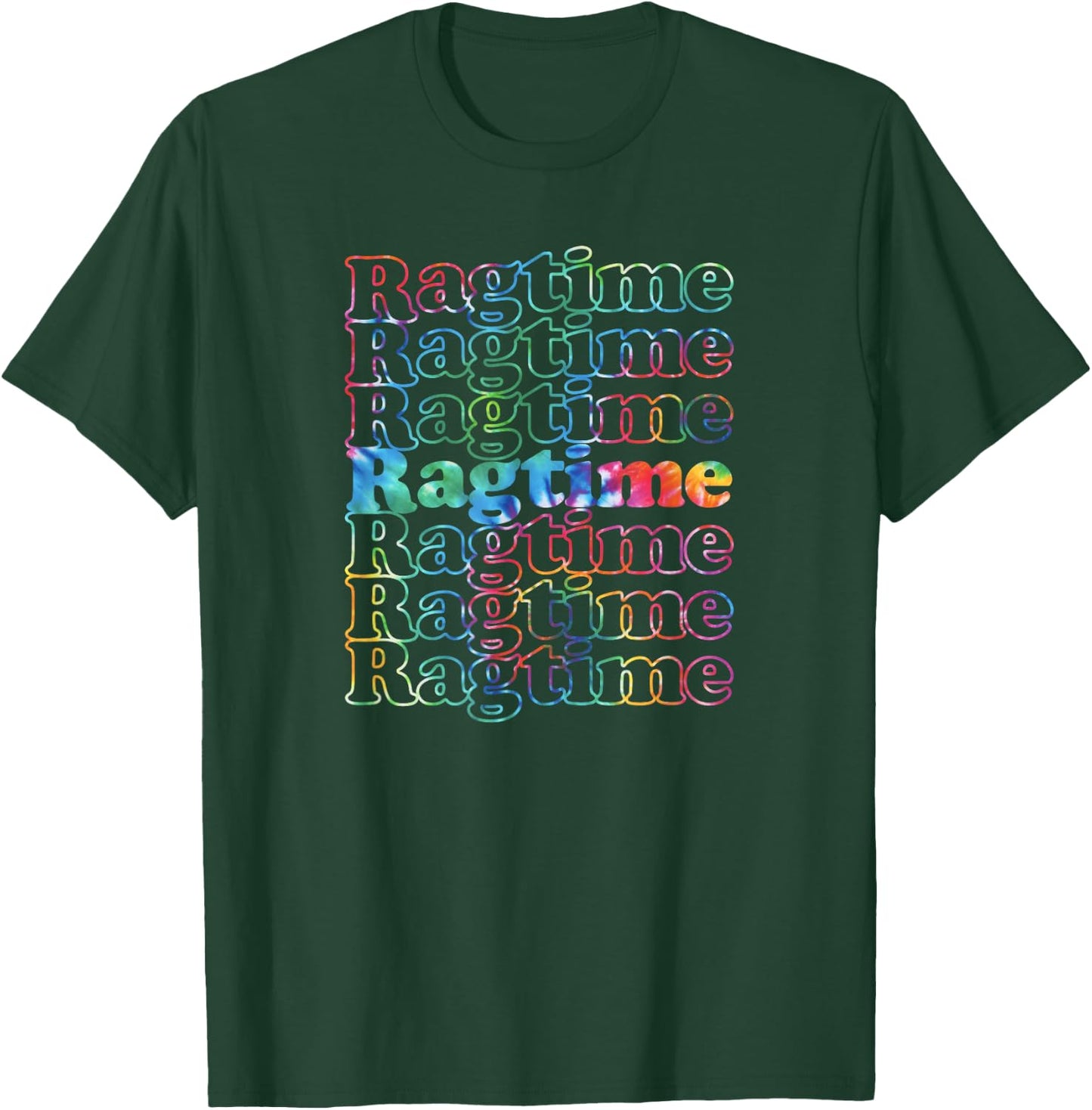 Ragtime Music Tie Dye T-Shirt - T-Shirt | Forest
