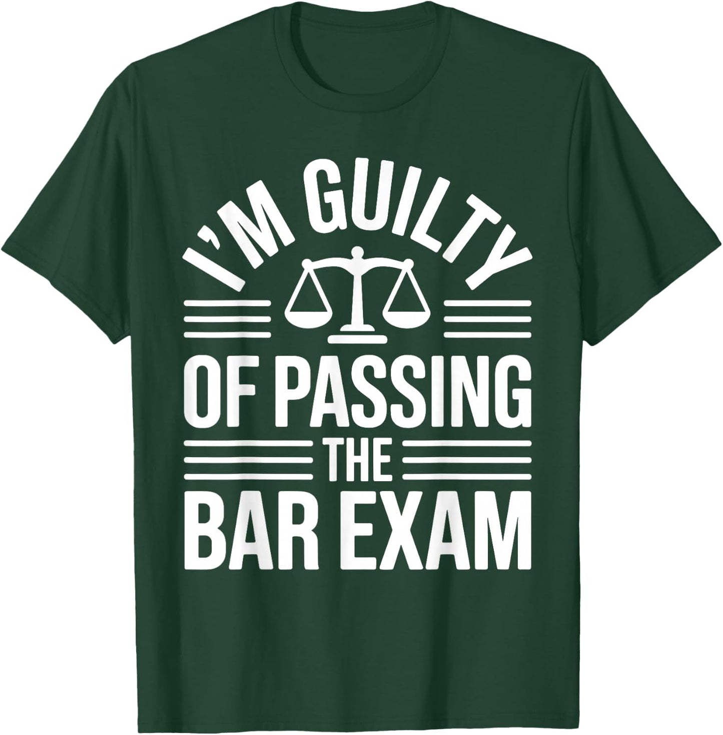 Bar Exam Art Men Women Law School Lawyer Bar Examination T-Shirt - T-Shirt | Forest