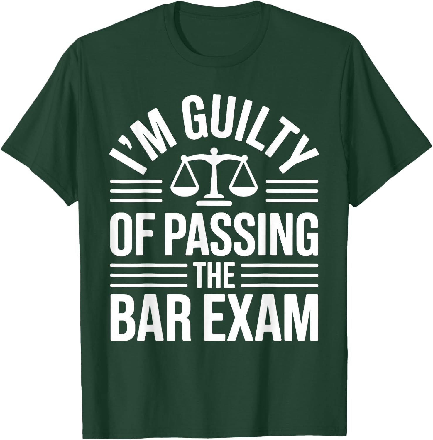 Bar Exam Art Men Women Law School Lawyer Bar Examination T-Shirt - T-Shirt | Forest