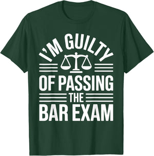 Bar Exam Art Men Women Law School Lawyer Bar Examination T-Shirt - T-Shirt | Forest
