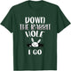 Down The Rabbit Hole I Go Funny Easter Bunny Men Women Kids T-Shirt - T-Shirt | Forest