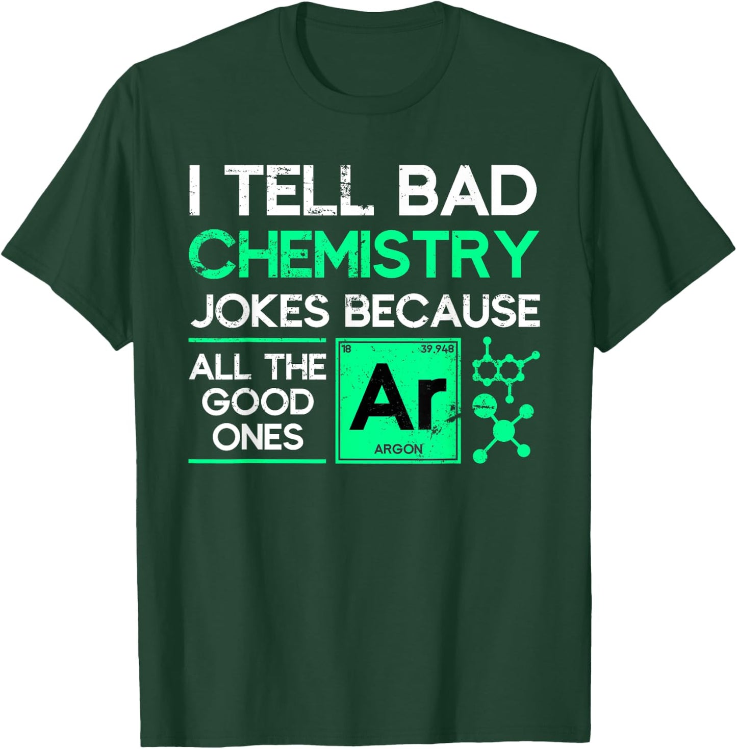 Funny Chemistry Teacher Science Gift Chemistry Women Girls Kids T-Shirt - T-Shirt | Forest