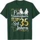 Linen Wedding 35 Years Married Wedding Anniversary , black, s T-Shirt - T-Shirt | Forest