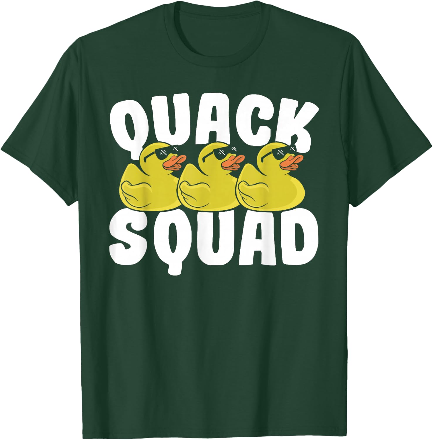 Rubber Ducky Quack Squad Family Cute Rubber Duck Squad T-Shirt - T-Shirt | Forest