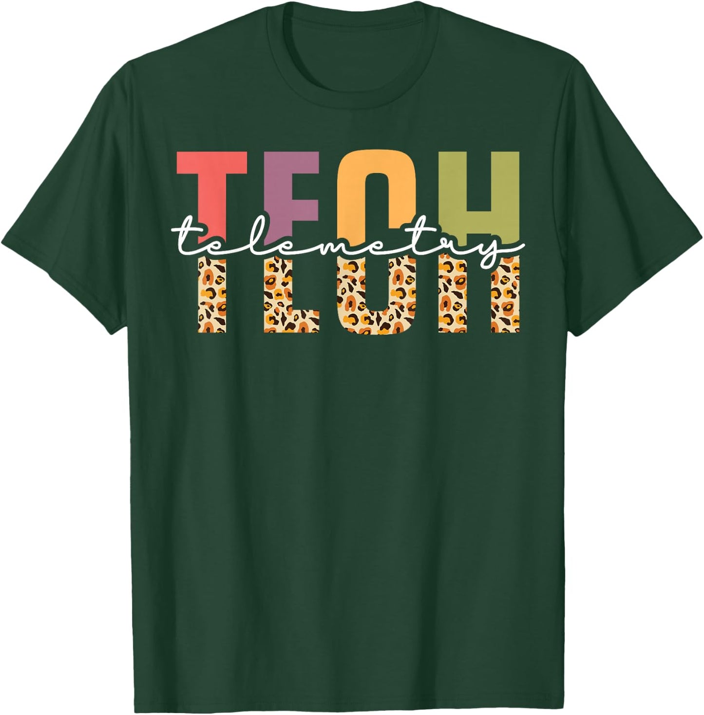 Telemetry Tech Appreciation Leopard T-Shirt - T-Shirt | Forest