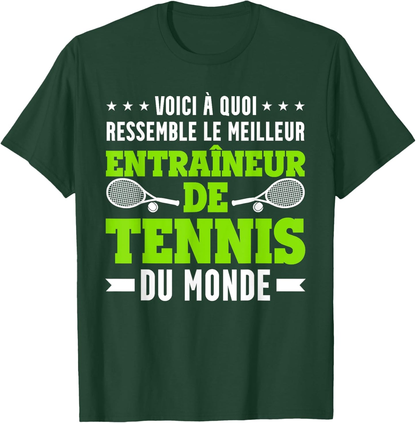 Funny The Best Tennis Coach T-Shirt - T-Shirt | Forest