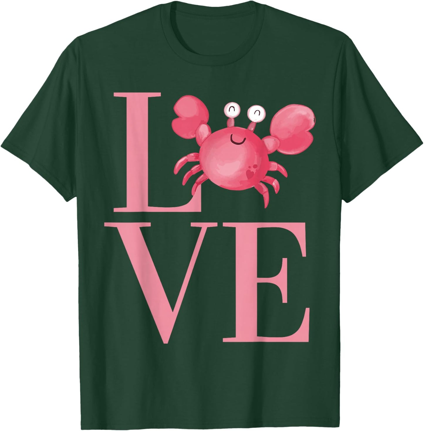 Cute Crab for boys and girls who LOVE Crabs T-Shirt - T-Shirt | Forest