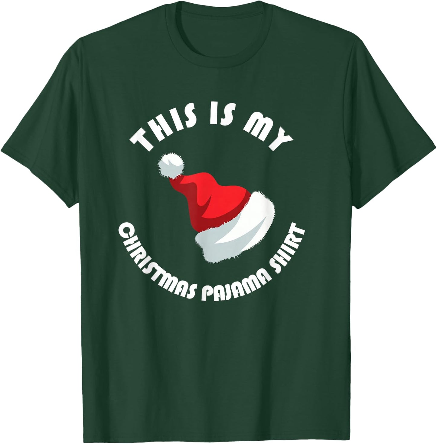 This Is My Christmas Pajama Shirt Funny Cute PJ Men Women T-Shirt - T-Shirt | Forest