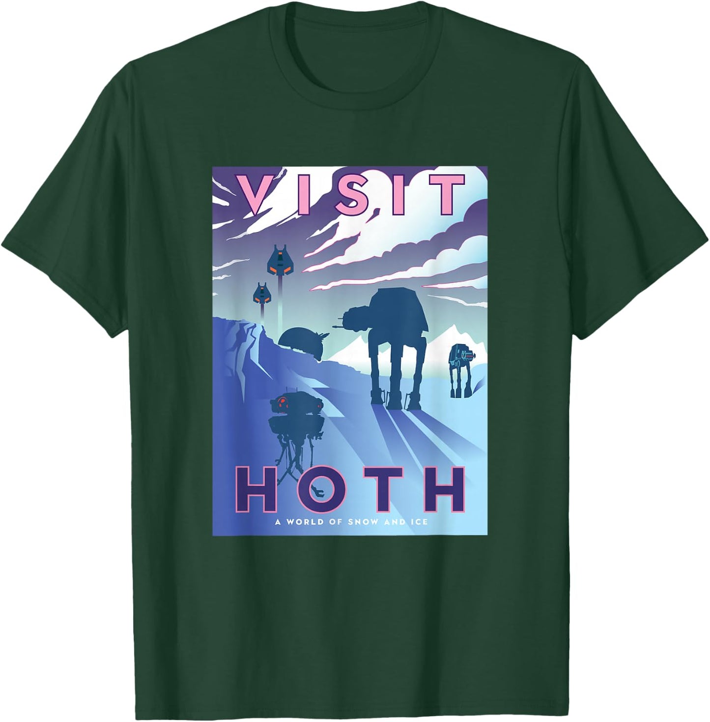 Star Wars The Empire Strikes Back Visit Hoth Postcard T-Shirt - T-Shirt | Forest