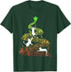 Cat Music Christmas Musician Feline Lover Xmas Pajamas T-Shirt - T-Shirt | Forest