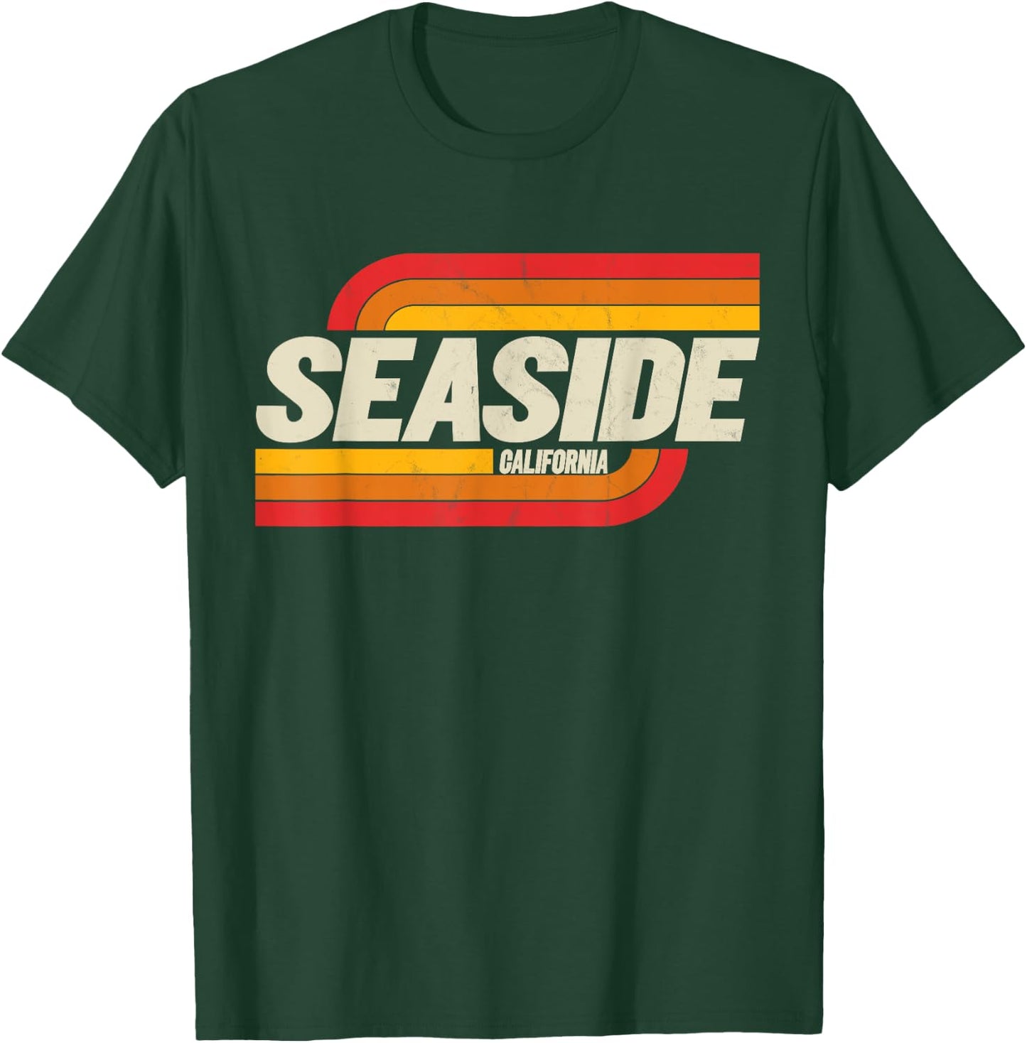Seaside CA Vintage Souvenir T-Shirt - T-Shirt | Forest