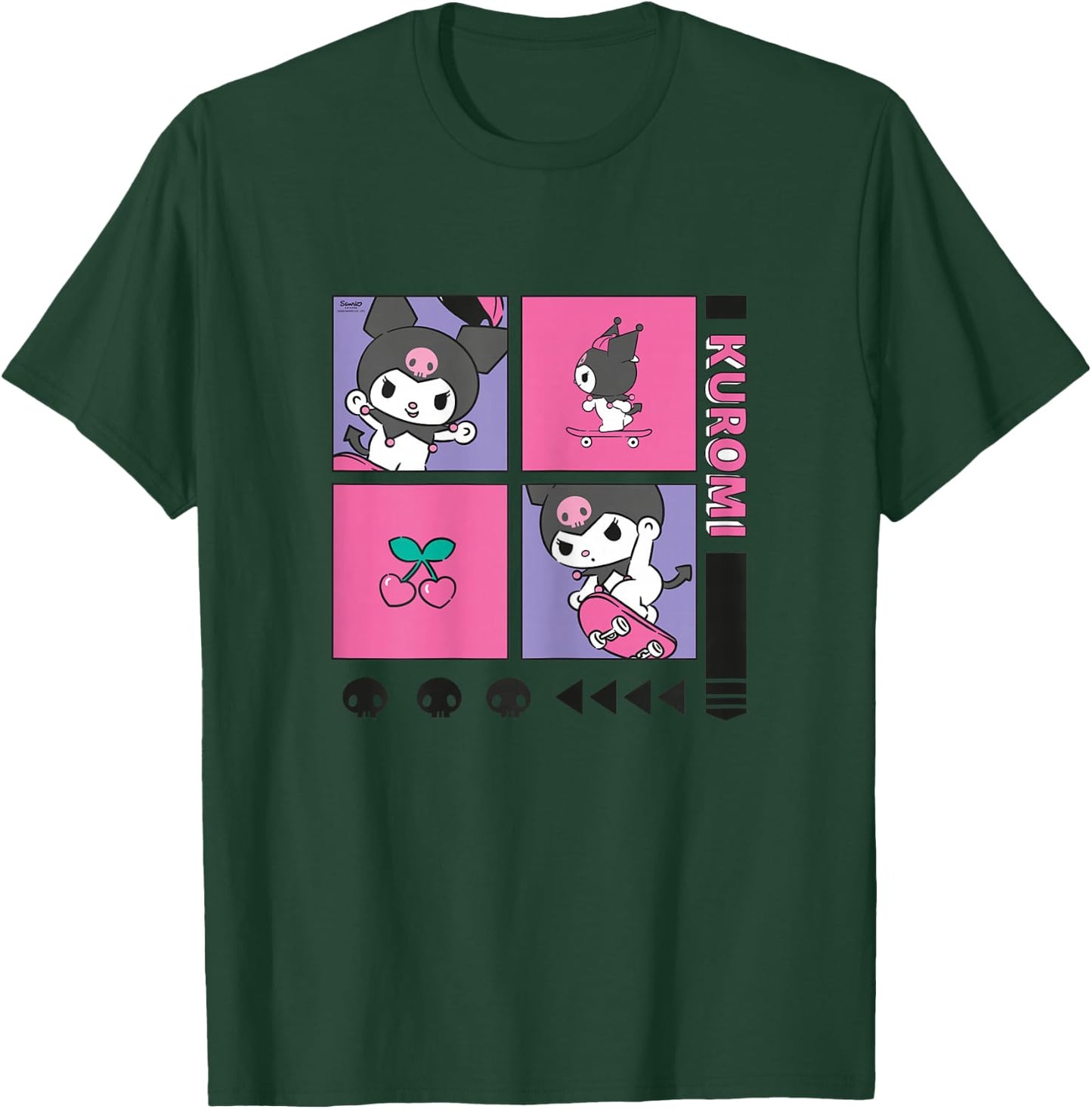 Hello Kitty - Kuromi Original Action T-Shirt - T-Shirt | Forest