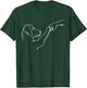 Dog and People Hitting Hand Dog Man Friendship Bump Dog Paw , black, S T-Shirt - T-Shirt | Forest