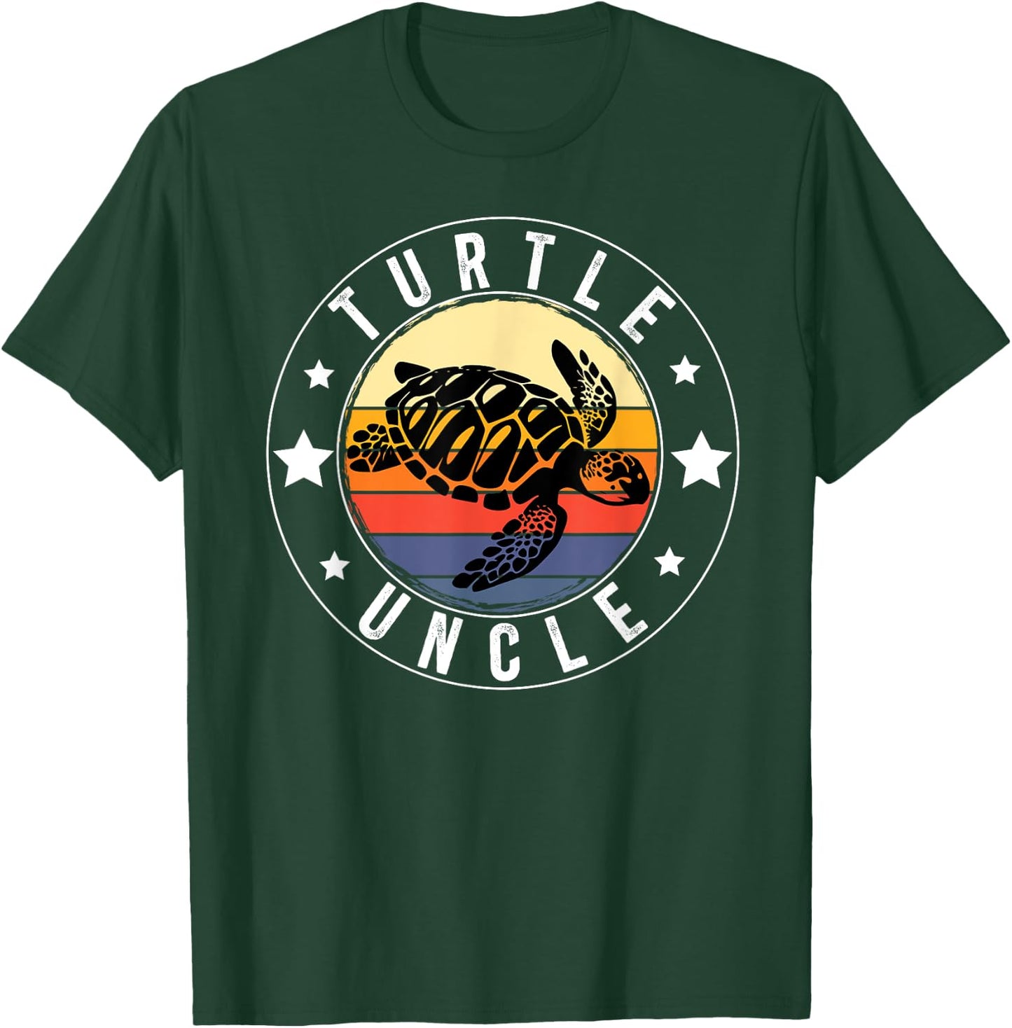 Turtle Uncle Retro Turtle Owner Turtle Lover T-Shirt - T-Shirt | Forest